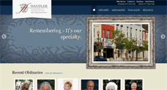 Desktop Screenshot of handlerfuneralhome.com